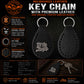 Milwaukee Leather Black We The People Pewter Emblem Key Chain - MLA9513
