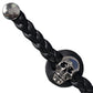 Milwaukee Leather Skull Medallion Vest Extender Genuine Leather Braided Strap 6.5" Extension MLA1064-Single