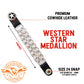 Milwaukee Leather Western Star Medallion Vest Extender - Double Chrome Chains Genuine Leather 6.5" Extension MLA1001-Single
