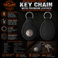 Milwaukee Leather Black Buffalo Nickel Pewter Emblem Key Chain - MLA9504