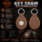 Milwaukee Leather Black Circle Cross Pewter Emblem Key Chain - MLA9517