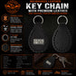 Milwaukee Leather Black F Around Find Out Pewter Emblem Key Chain - MLA9519