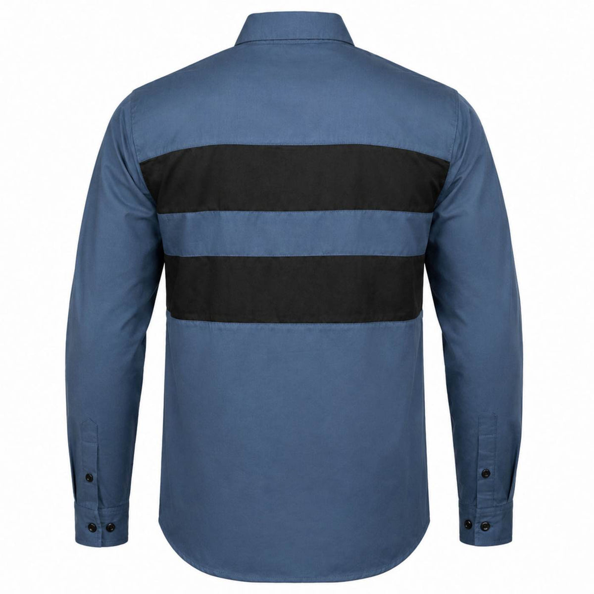 MMCC Men's Block Shift Long Sleeve Mechanic Shop Shirt - Microfiber Panel - MMC16155