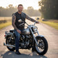 Milwaukee Motorcycle Clothing Co. Men's Low-Key Premium Black Leather Club Style Biker Vest MMC30000