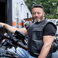 Milwaukee Motorcycle Clothing Co. Men's Quick-Draw Stylesh Premium Black Leather MC Biker Vest MMC30001
