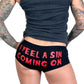 Hot Leathers PTB7251 I Feel A Sin Coming On Boy Shorts