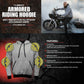Milwaukee Leather Men's Streetguard Black CE Armored Riding Hoodie, Shoulder and Elbow Armor - MPM1769