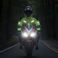 Milwaukee Leather MPM1792 Men's Black and High-Viz Green CE Armored Textile Motorcycle Jacket- All Season Biker Jacket