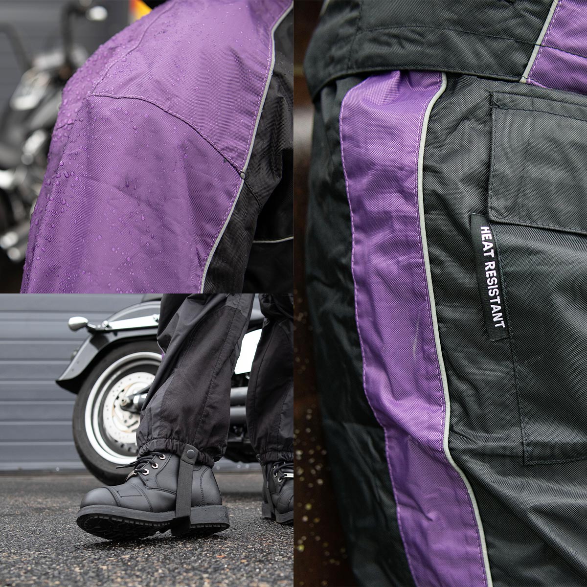NexGen SH2222 Women's Purple and Black Oxford Water Proof