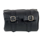 Milwaukee Leather SH616S Black Medium Studded PVC Motorcycle Tool Bag with Key Locks