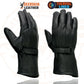 Milwaukee Leather SH864TH Men's Thermal Lined USA Deerskin Black Leather Gauntlet Motorcycle Winter Gloves