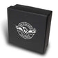 Milwaukee Leather Men's Black Skull & Pistons Genuine Leather Belt w/ Interchangeable Buckle - MP7141