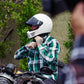 Milwaukee Leather MNG11636 Men's Flannel Plaid Shirt Green and White Long Sleeve Cotton Button Down Shirt