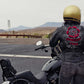 Hot Leathers JKL2001 Women's Black 'Embroidered Bling Rose Design' Braided Motorcycle Leather Jacket