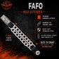 Milwaukee Leather 1-PC Vest Extender FAFO, Double Chrome Chains - 4-Inch - MLA1030-SINGLE