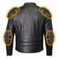 Milwaukee Leather Men's Premium Black Leather Motorcycle Riders Jacket with CE Armor Protection - LKM17003