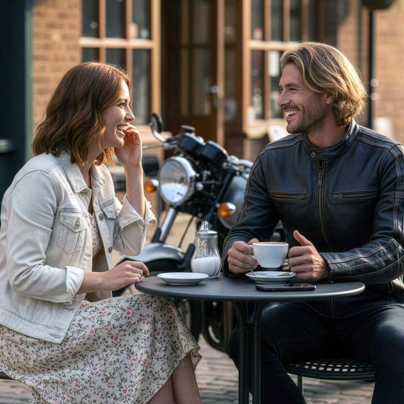 Milwaukee Leather Men’s Copperline Black Leather Moto Café Racer Jacket, Stand Collar, 6 Pockets - SFM1816