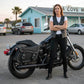 Milwaukee Leather SH66401ZB Black Large 'Studded and Braided' Zip-Off PVC Throw Over Motorcycle Saddlebags