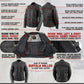 Milwaukee Leather LKL27000 Women’s  Black with Silver Multi Vented Leather Motorcycle Jacket