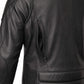 Milwaukee Leather Men's Premium Black Leather Motorcycle Riders Jacket with CE Armor Protection - LKM17003