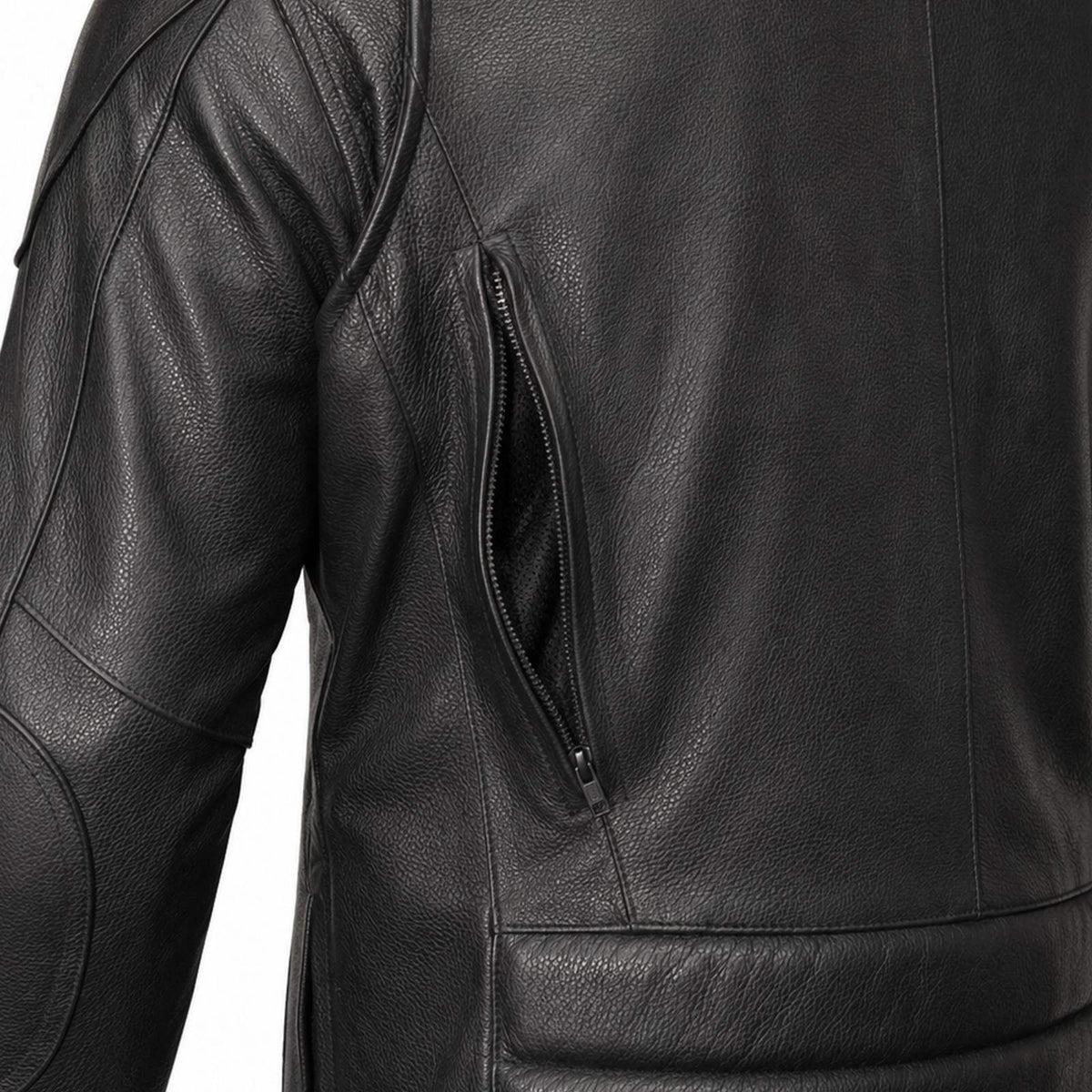 Milwaukee Leather Men's Premium Black Leather Motorcycle Riders Jacket with CE Armor Protection - LKM17003