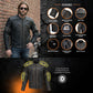 Milwaukee Leather Men's Matte Black Street CE Armored Motorcycle Vented Jacket - Reflective - LKM17012