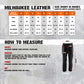 Milwaukee Leather LKM5716 Men's Classic Black Premium Leather Fitted Casual Biker Leather Pants