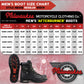 MMCC MB440 Men's Throttle Black Leather Biker Boots - Riding Footwear