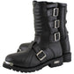 Milwaukee Leather Men's Executioner Black 2.2mm Buckle Motorcycle Boots, MBM9039