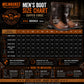 Milwaukee Leather Men's Copper Forge Dark Brown Engineer Motorcycle Boots w/ Flex Toe - MBM9058