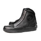 Milwaukee Leather Men's Black Leather Diamond Patterned Reinforced Street Biker Riding Shoes w/ Ankle Support - MBM9104