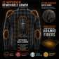 Milwaukee Leather MPM1631 Men's Plaid Flannel Biker Shirt with CE Approved Armor - Reinforced w/ Aramid Fiber