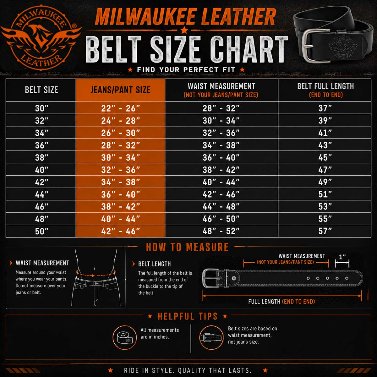 Milwaukee Leather MP7118 Men's Brown Premium Leather 1.5 Inch Wide Belt with Interchangeable Buckle