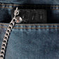 Milwaukee Leather Black Crocodile-Stamped Tri-Fold Leather Wallet - MLW7842