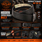 Milwaukee Leather MP7150 Men's Black Genuine Cowhide Leather Money Belt W/ Secure Front Buckle for Motorcycle Rider