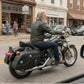 Milwaukee Leather MP8300 Black PVC Large Cruiser Style Riveted Throw Over Saddlebags