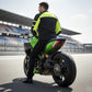 Milwaukee Leather Men's Black and Neon Green CE Armored All Season Textile Motorcycle Riding Jacket  - MPM1791