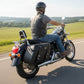 Milwaukee Leather SH57401ZB Black Large Zip-Off PVC Throw Over Motorcycle Saddlebags