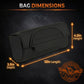 Milwaukee Leather SH621 Black PVC Motorcycle Tool Bag with Self FastenerClosure