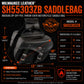 Milwaukee Leather SH55303ZB Black Medium Zip-Off PVC Throw Over Motorcycle Saddlebags