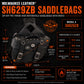 Milwaukee Leather SH629ZB Black Zip-Off PVC Motorcycle Throw Over Saddlebags with Rivets