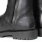 MMCC Men’s Kick Start 7” Black Top Grain Leather Motorcycle Boots - Dual YKK Zippers, Freedom Flex Toe - MBM9009