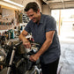 Milwaukee Leather MDM11668 Men’s Grey Button-Up Heavy-Duty Work Shirt - Classic Mechanic Shirt w/ Pockets