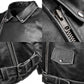 Milwaukee Leather Men's Live to Ride Classic Black Premium Leather CE Armored Motorcycle Jacket - Side Lace - LKM1706