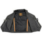 Milwaukee Leather LKM3700 Men's Classic Black Leather Motorcycle Rider Vest w/ Buffalo Nickel Snaps Closure