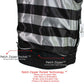 Milwaukee Leather LKM3784 Men's Classic Black Leather Motorcycle Rider Vest Stars and Stripes Design w/ USA Flag Liner