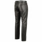 Milwaukee Leather LKM5718 Men's Classic Black Loose Fitted Motorcycle Casual Leather Biker Pants