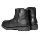 MMCC Men’s Kick Start 7” Black Top Grain Leather Motorcycle Boots - Dual YKK Zippers, Freedom Flex Toe - MBM9009