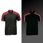 Milwaukee Motorcycle Clothing Co. MDM11606 Men's Black and Red Button Up Mechanic Shirt w/ Reflective Stripe
