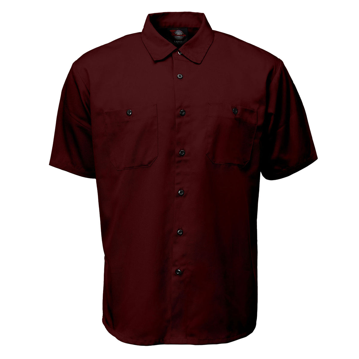 MMCC Men's Burgundy Super Duty Polyester Blend Mechanic Shirt - MDM11666
